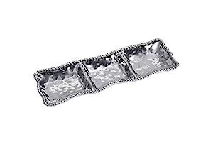 Buy Pampa Bay A-7229A-VM Sketch Deep Oval Bowl, 18 by 10 by 6", Silver ...