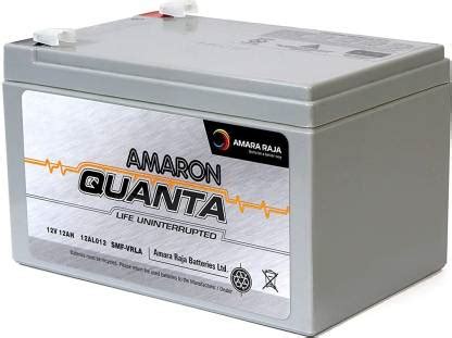 AMARON Quanta VRLA 12-12/12V, 12AH at C20 SMF UPS-Emergency Battery for ...