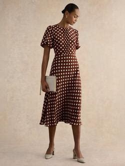 Brown Polka Dot Dresses | John Lewis & Partners
