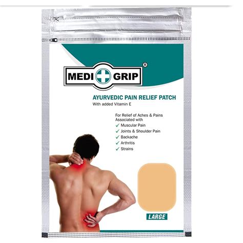 Medigrip Pain Relief Patch Strong with Ayurvedic Formulation Topical ...