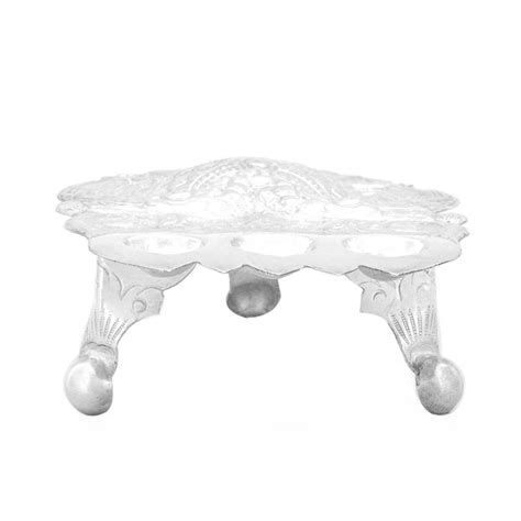 925 Pure Silver Bell With Anjaneya For Pooja - Silver Palace