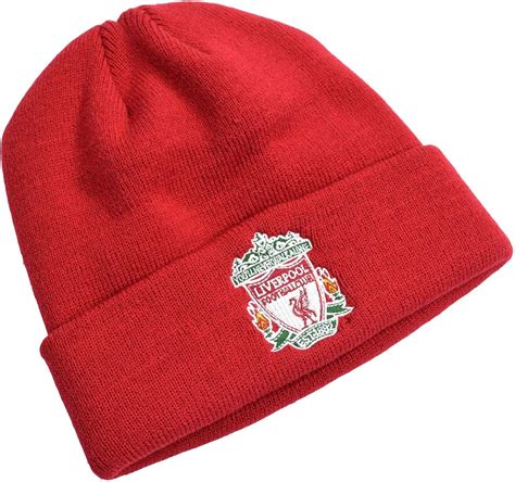 Buy Liverpool Fc Classic Crest Turn Up Red Beanie Hat New Online at ...