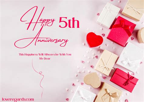 Happy Five Year Anniversary: Heartfelt Five-Year Anniversary