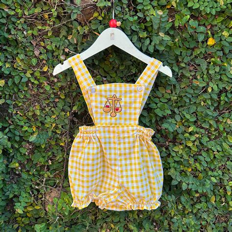 Scale Of Love Yellow Gingham Dungarees – Tara Baby Shop