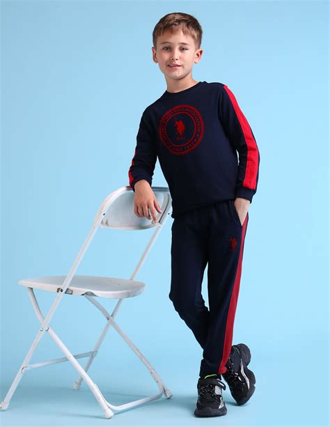 Boys Solid Regular Fit Joggers – U.S. Polo Assn. India
