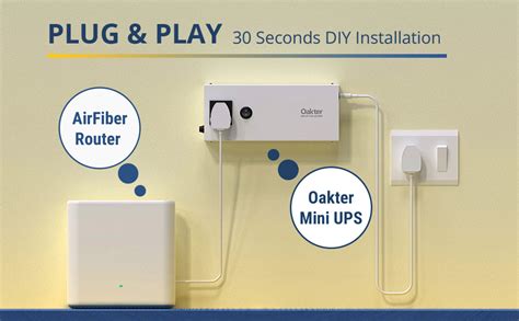 Oakter Mini UPS for Jio AirFiber and AirFiber Plus WiFi Routers ...