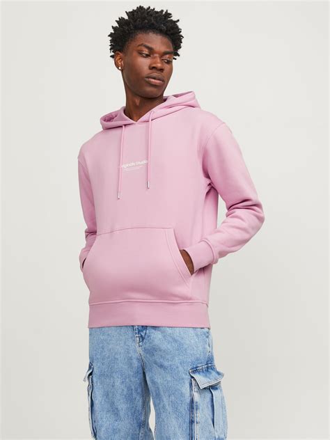 Pink hoodie mens online