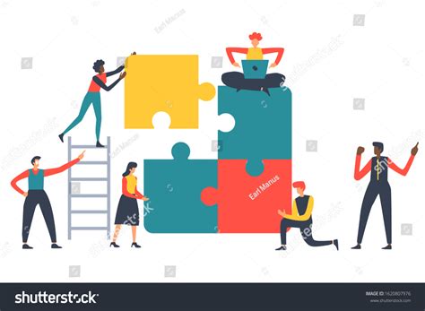 Puzzle Teamwork Vector 的图像结果