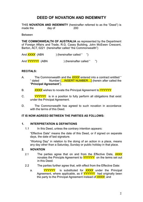 FREE 7+ Novation Agreement versus Assignment Agreements in MS Word ...