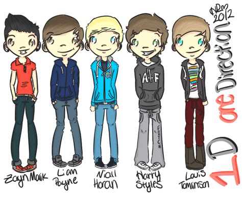 Image result for One Direction Cartoon Characters
