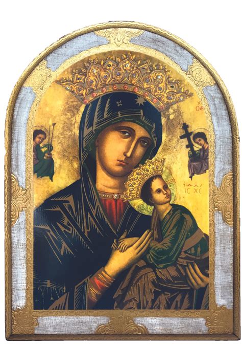 Z-28 Our Lady of Perpetual Help Florentine Plaque 12x15.5" – Goldscheider of Vienna