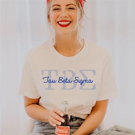 Tau Beta Sigma Greek Type Cotton Tee - Greek Gear