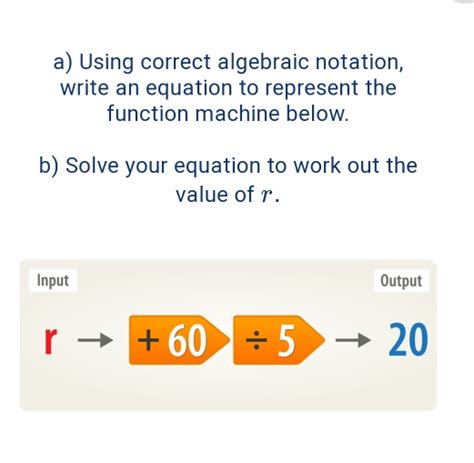 Image result for Function Machine Algebraic Expressions