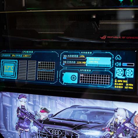 Buy E & M ELECTRIC & MAGIC 8.8 inch 1920x480 AIDA64 CPU Temperature ...