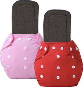 Jaydison Solid Reusable Cloth Button Diaper Reuse Nappy & Insert 0-24m ...