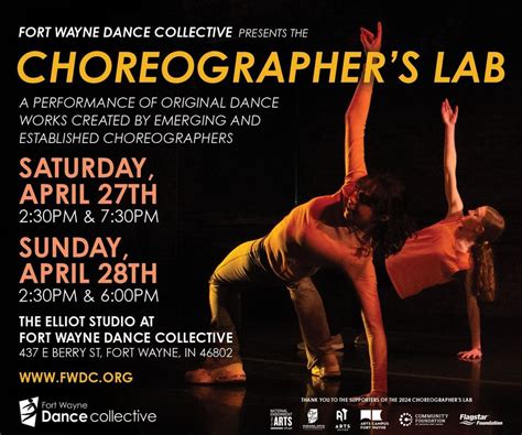 Choreographers Lab Performance, Fort Wayne Dance Collective, 27 April ...