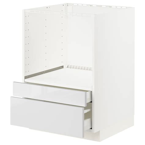 METOD / MAXIMERA base cabinet f combi micro/drawers, white/Ringhult ...