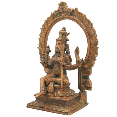 brass idol, hindu god statue, pooja murti, home temple decor, spiritual ...