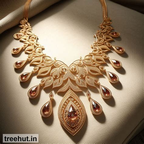 Drop Shape Gold Necklace Design Ideas, Gold Jewelry Design Ideas
