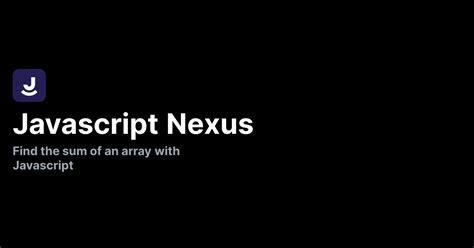 Image result for How Get a Sum of an Array in JavaScript