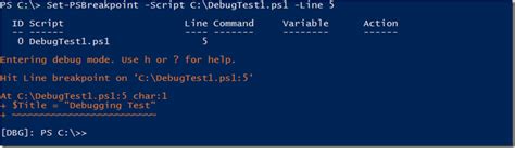 Image result for A Debugging Session in PowerShell