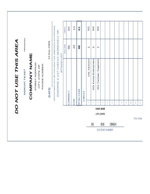Fillable Online deposit ticket form Fax Email Print - pdfFiller