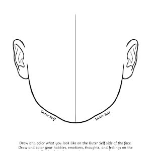 Inner and Outer Self Portrait | SPED | Twinkl USA