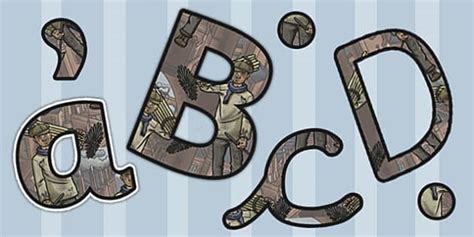 The Industrial Revolution Themed Size Editable Display Lettering