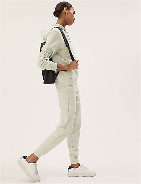 Buy The Cotton Rich Cuffed Joggers at Marks & Spencer