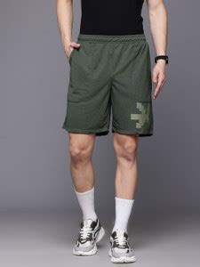 HRX by Hrithik Roshan Solid Men Green Sports Shorts - Buy HRX by ...