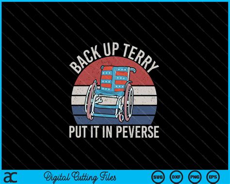 Maak een back-up van Terry plaats het in omgekeerd vuurwerk 4 juli SVG ...