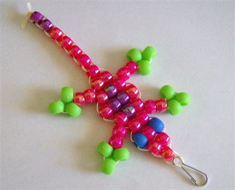 Beaded Lizard Keychain