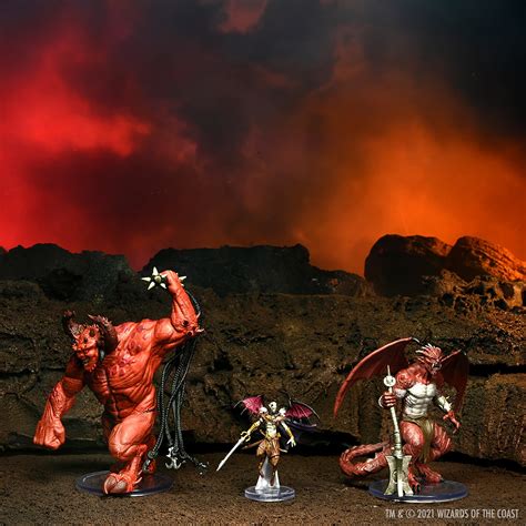 Buy D&D Icons of the Realms Miniatures: Archdevils - Hutijin, Moloch ...