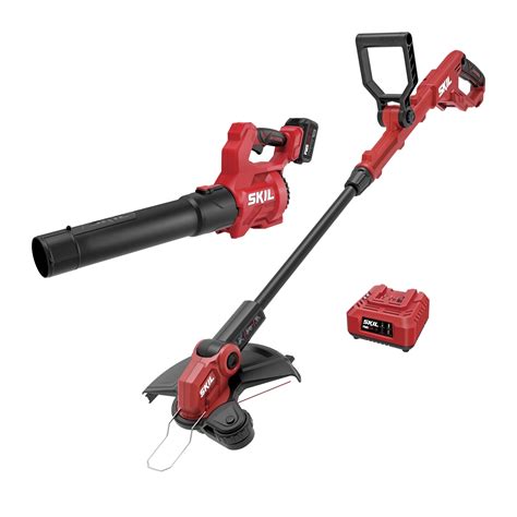SKIL PWR CORE Brushless 20V 12-inch String Trimmer and 420 CFM Leaf ...