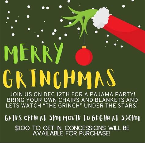The Grinch Movie Night , 1797 E La Entrada Pl, Fort Mohave, AZ, 12 ...