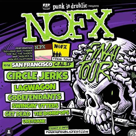 San Francisco lineup : r/nofx