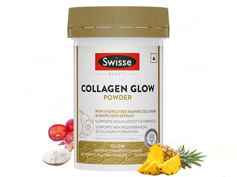 Buy Swisse Beauty Collagen Glow Powder - Natural Pineapple Flavour ...