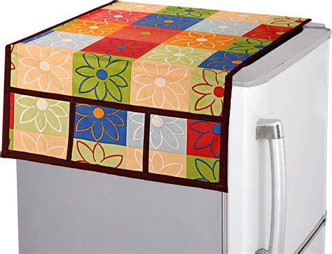 Kuber Industries Fridge Top Cover|Traditional Peacock Design & Cotton ...