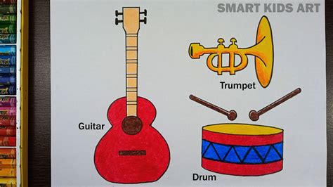 How to Draw Musical Instruments 的图像结果