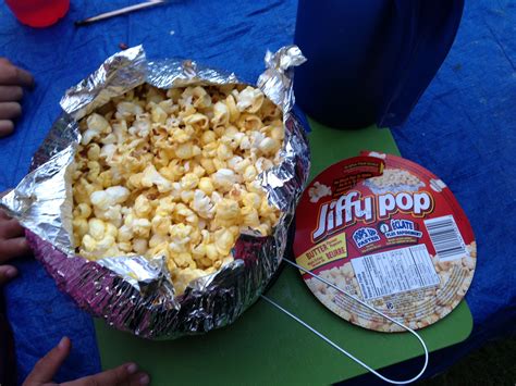 Jiffy Pop Popcorn for Easy Dutch Oven Camping