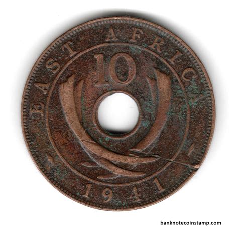 East Africa 10 Cents 1941 Used Coin – Banknotecoinstamp