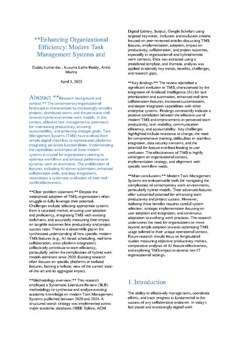 Modern Task Management Systems: Enhancing Organizational Efficiency ...