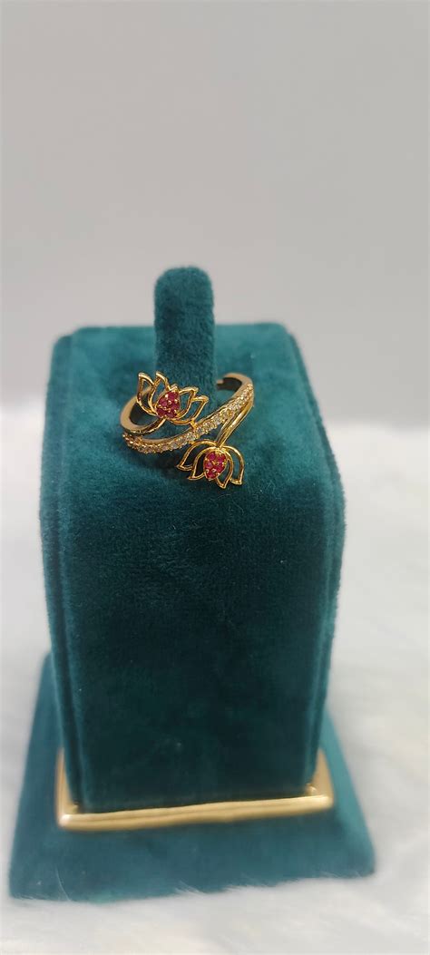 Simple ladies adjustable finger ring – Paanchajanya Jewels
