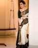 Buy White Sarees for Women by PARAMPARIK TEXTILE Online | Ajio.com