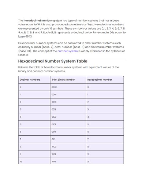 Hexadecimal | PDF