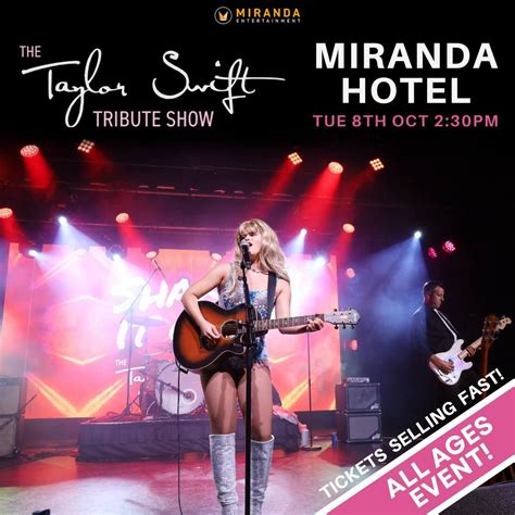 MIRANDA HOTEL | SHAKE IT OFF THE TAYLOR SWIFT TRIBUTE SHOW, Miranda ...