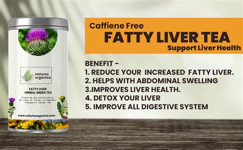 Natures Organica Fatty Liver Support Herbal Tea | Liver Cleanse & Detox ...