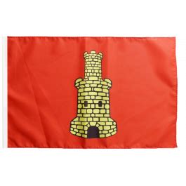 Drapeau France Caen avec ourlet - maison-des-drapeaux.com