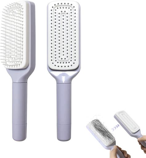 Amazon.com : Effortless Self-Cleaning and Anti-Static Hair Brush for ...
