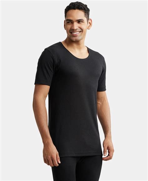 Buy Super Combed Cotton Rich Half Sleeved Thermal Undershirt with ...